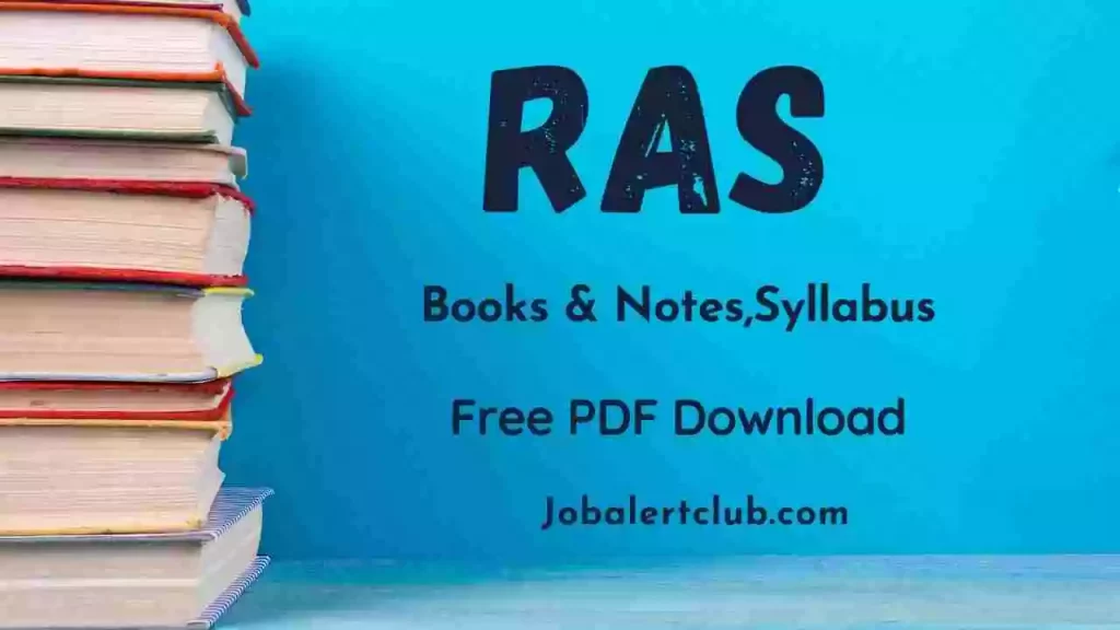 RAS Books Syllabus Notes PDF Download in Hindi